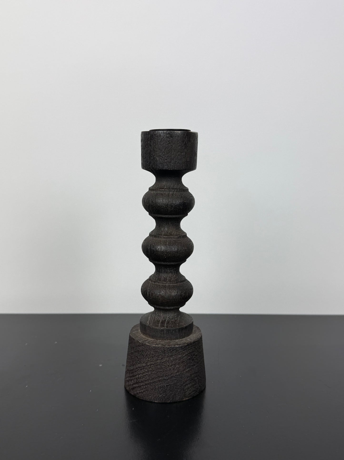 Houten kandelaar S