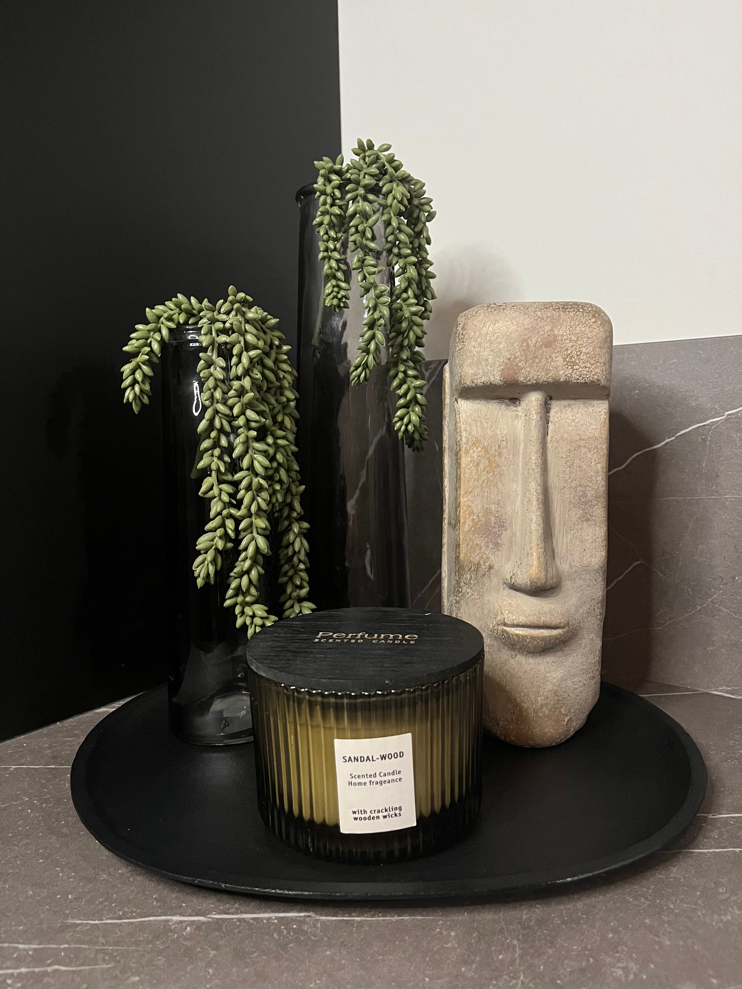 Vaas zwart smal S