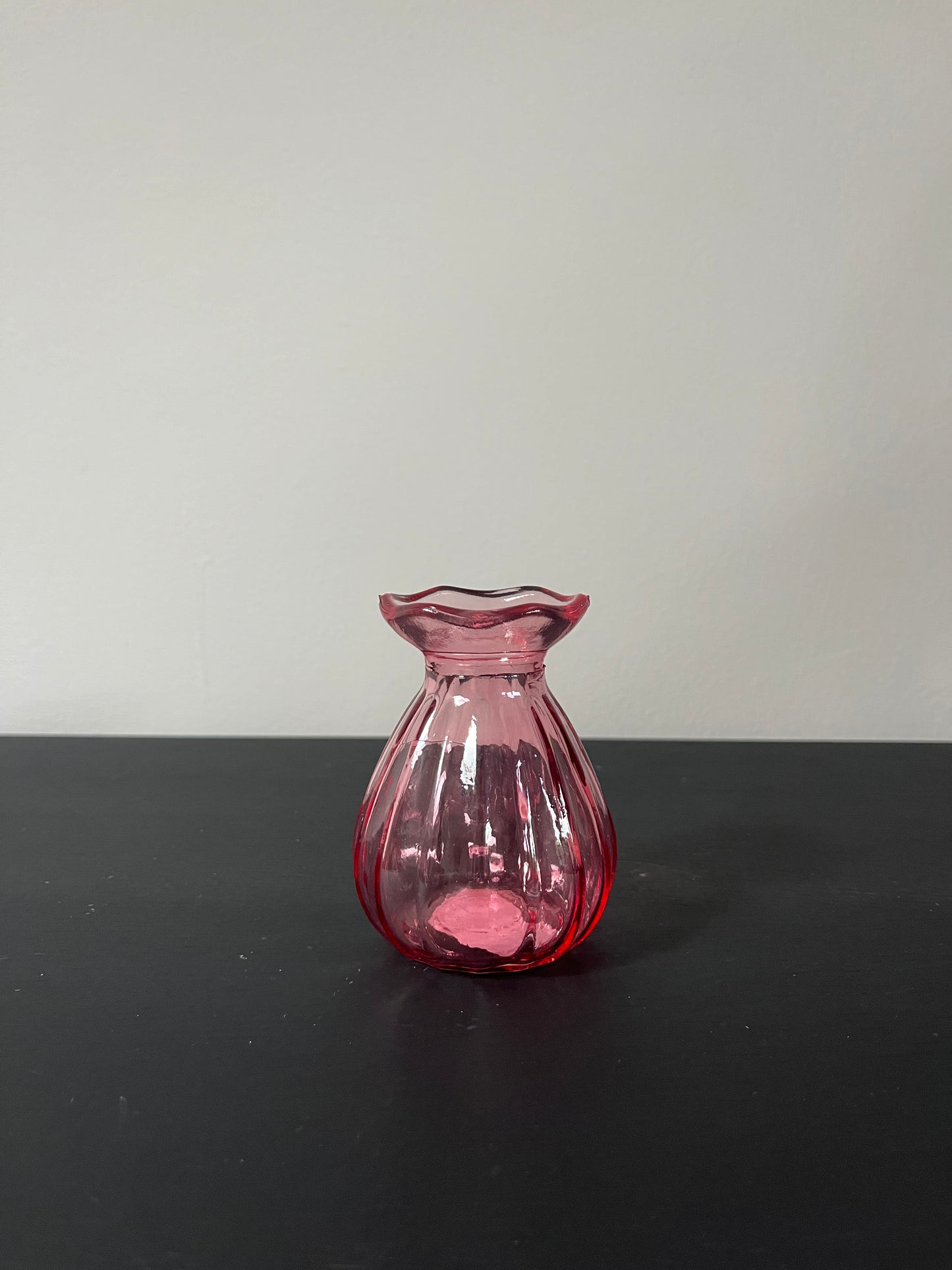 Mini vaasje ribbel roze