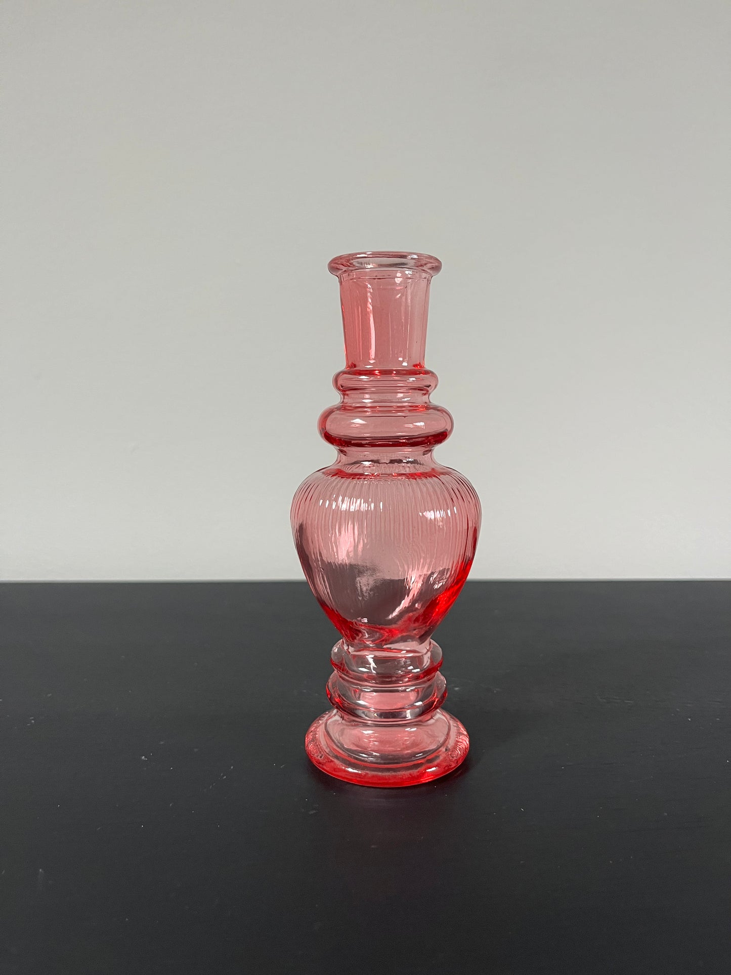 Mini vaasje ribbel roze