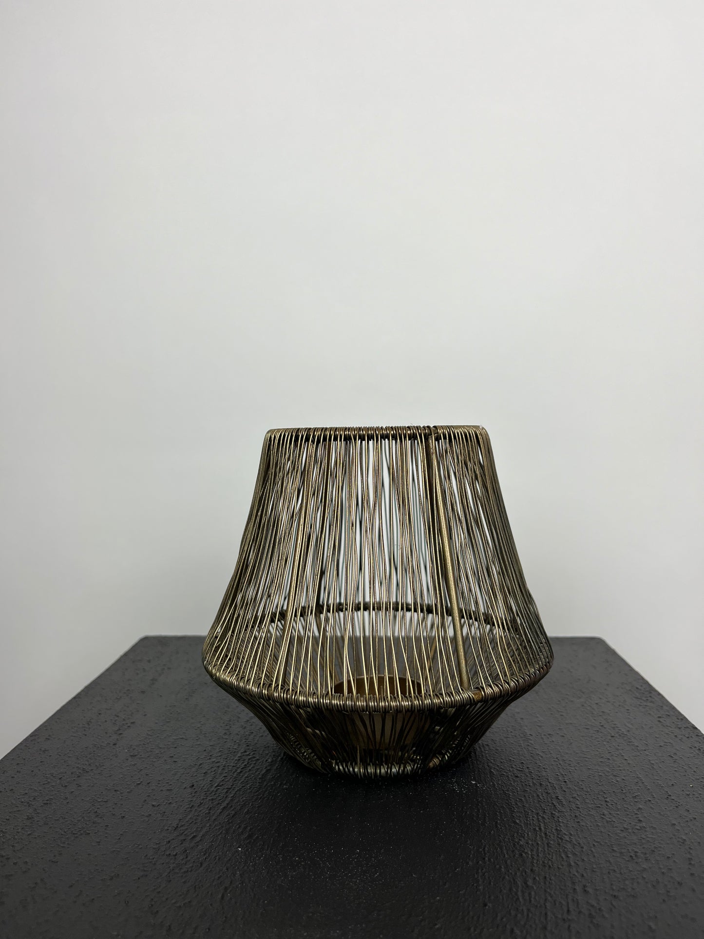 Theelicht goud zwart light&living M