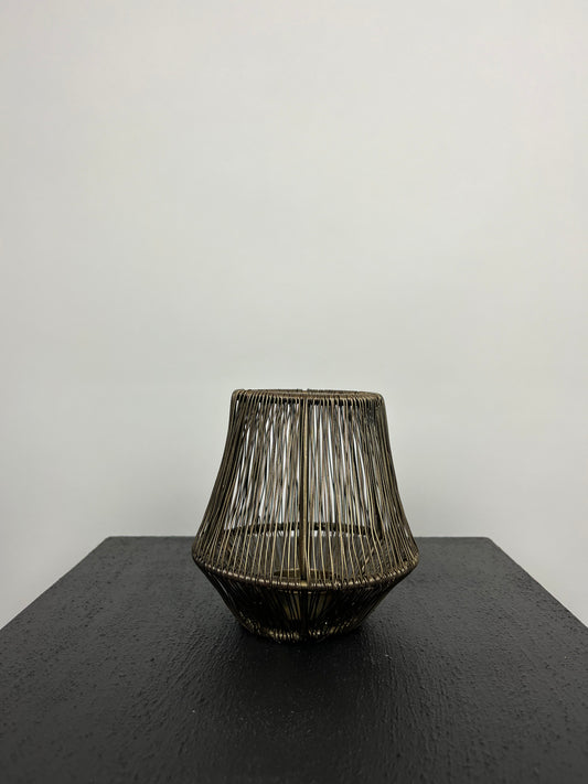 Theelicht goud zwart light&Living S