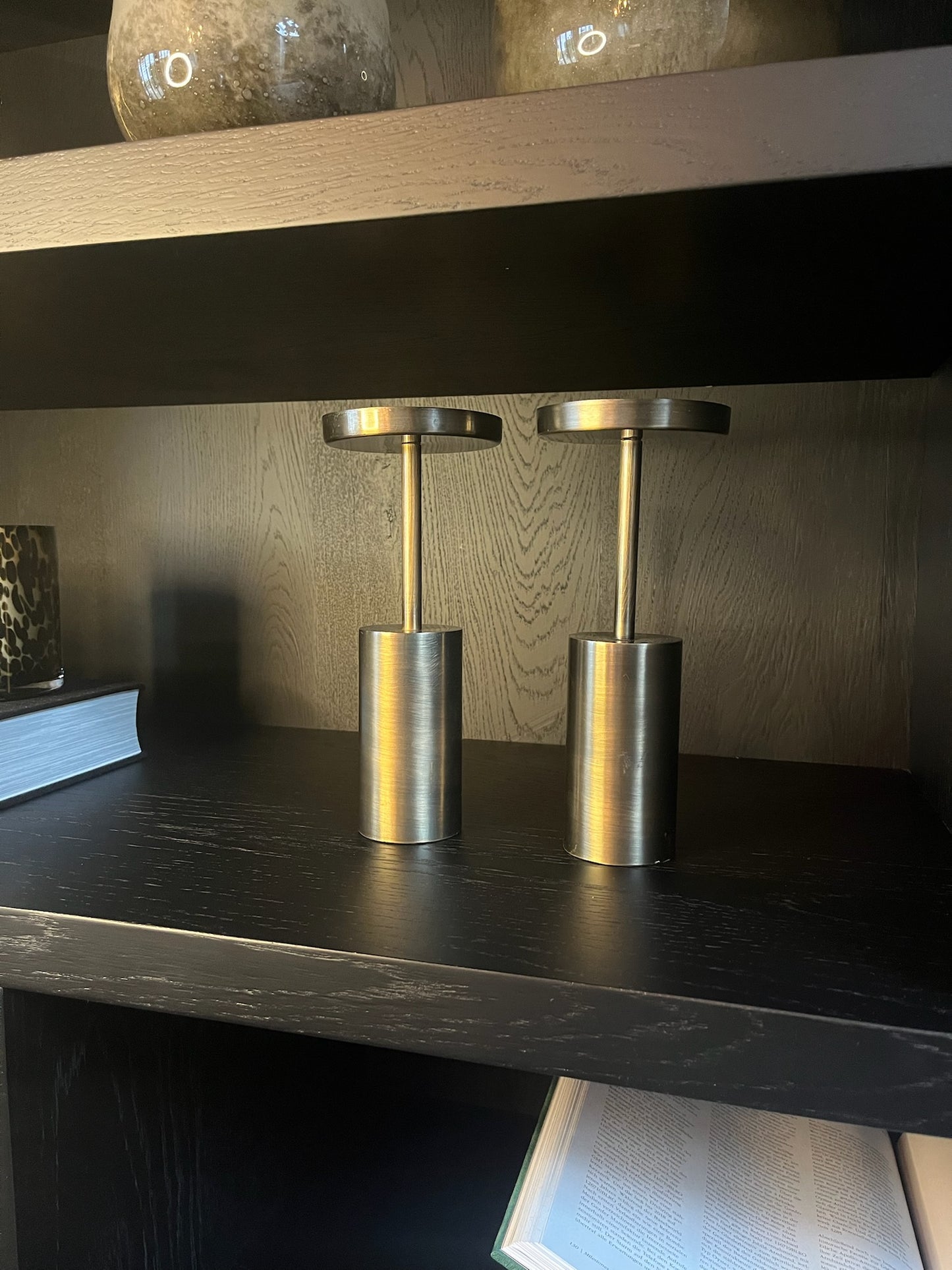 Metal candle holder