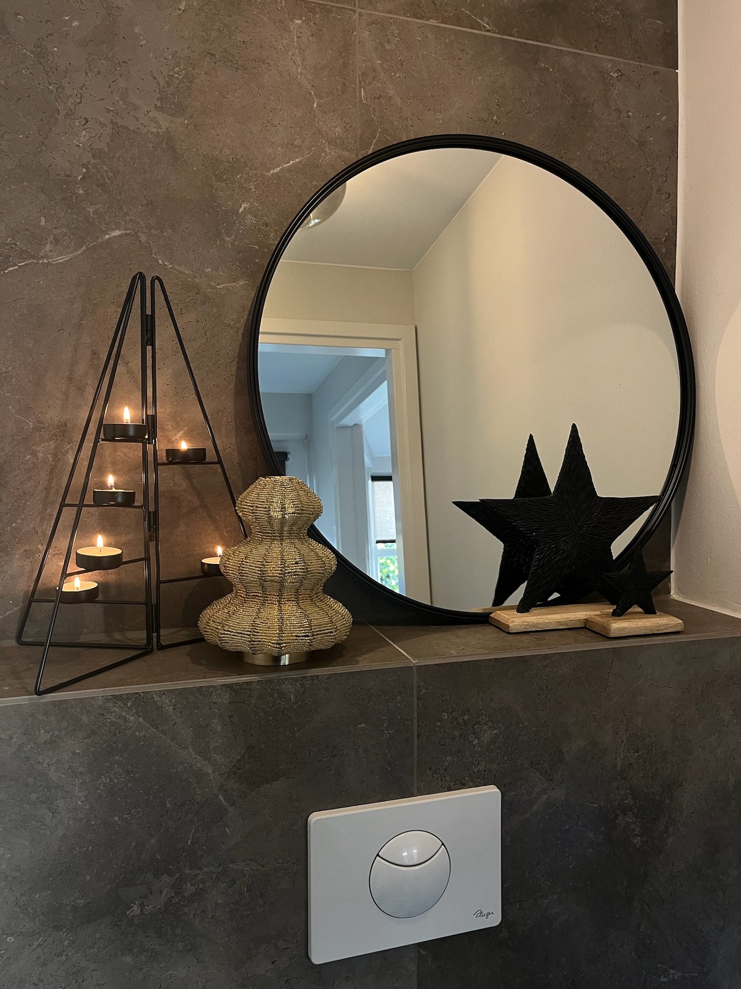 Theelichthouder kerstboom