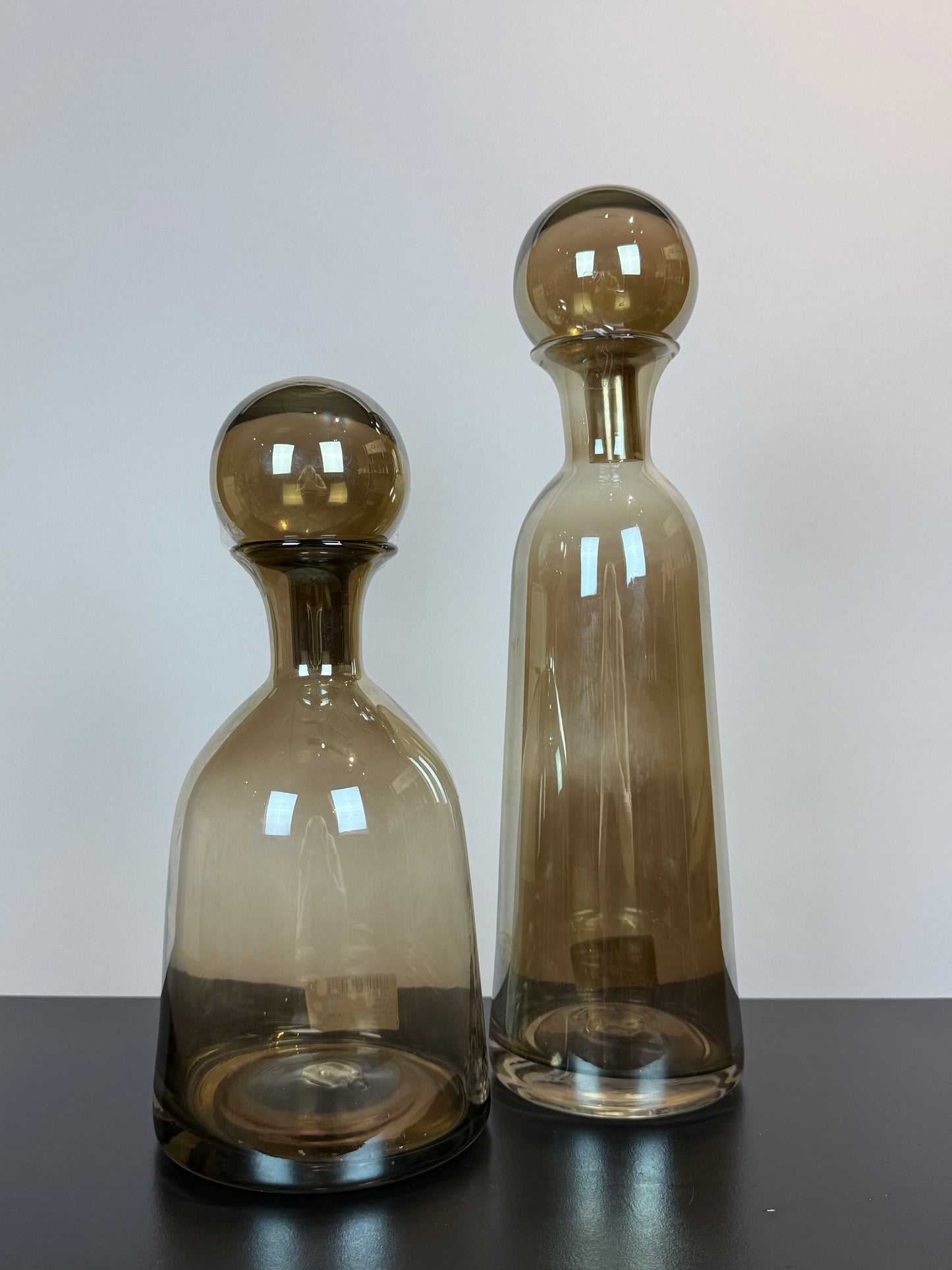 Glazen flessen set
