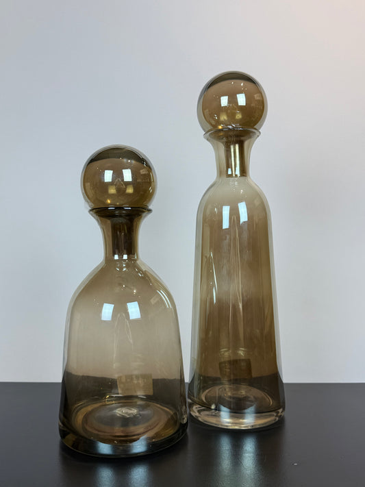 Glazen flessen set