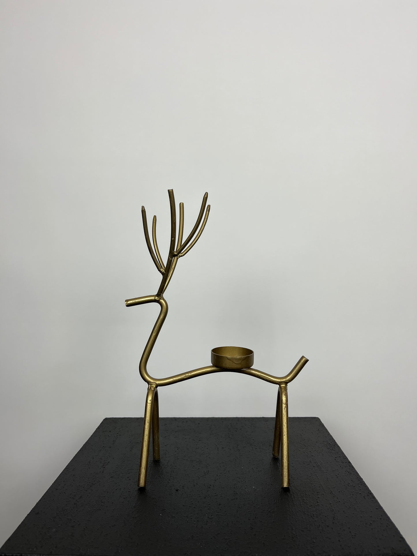 Rendier goud theelicht M