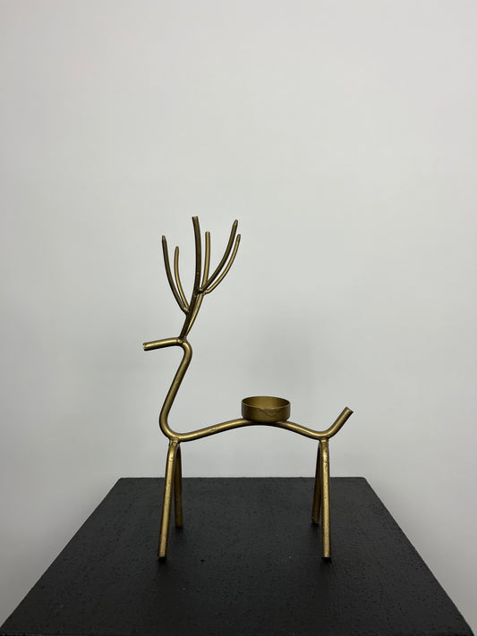 Rendier goud theelicht M