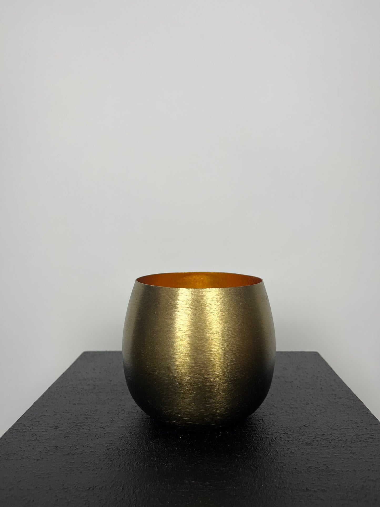 Theelicht goud/zwart L
